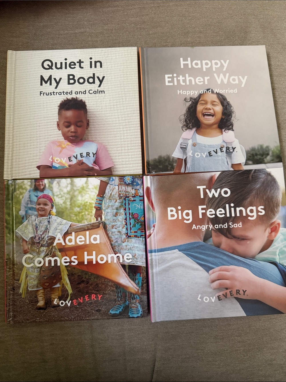 Set of 4 New LOVEVERY Books